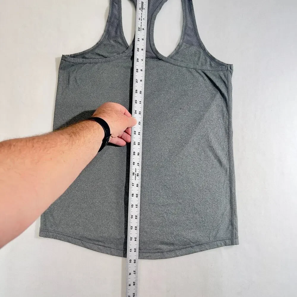 Xersion Performance Workout Top Woman's XS Slim Fit Grey Racer Back Straps Tank